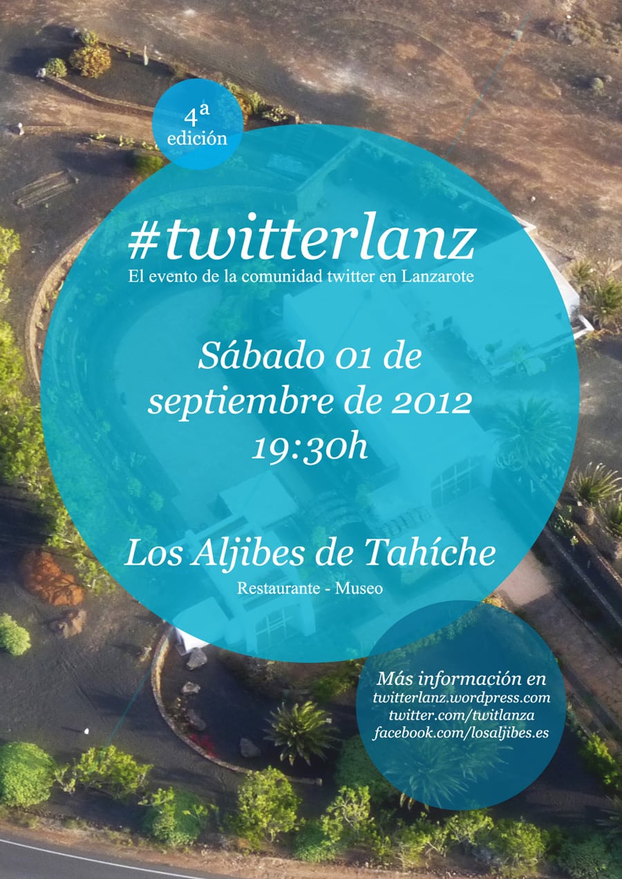 Cartel cuarta edición #twitterlanz
