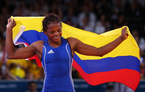 Jaqueline Rentería, Colombia bronce lucha Londres 2012