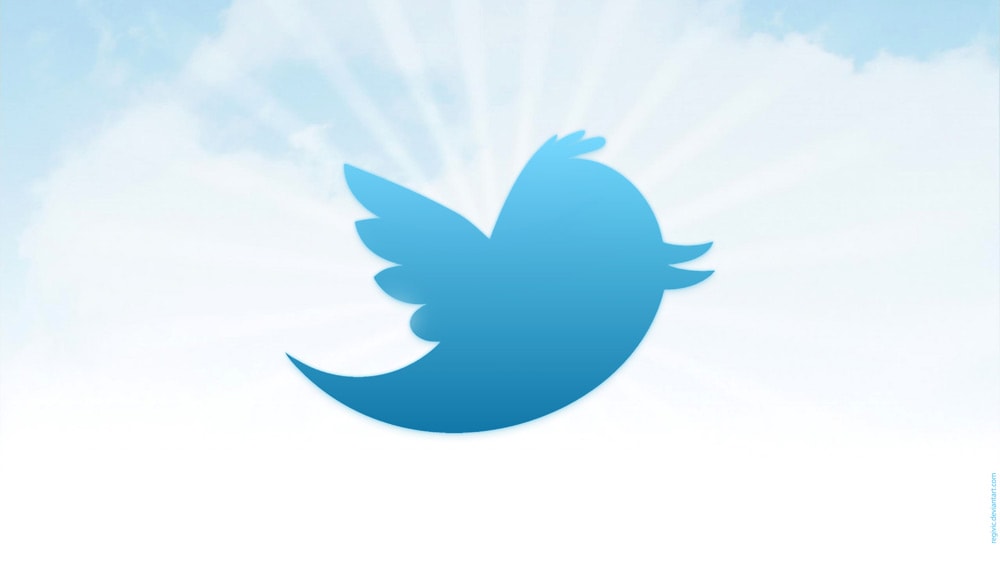 Twitter background con logo