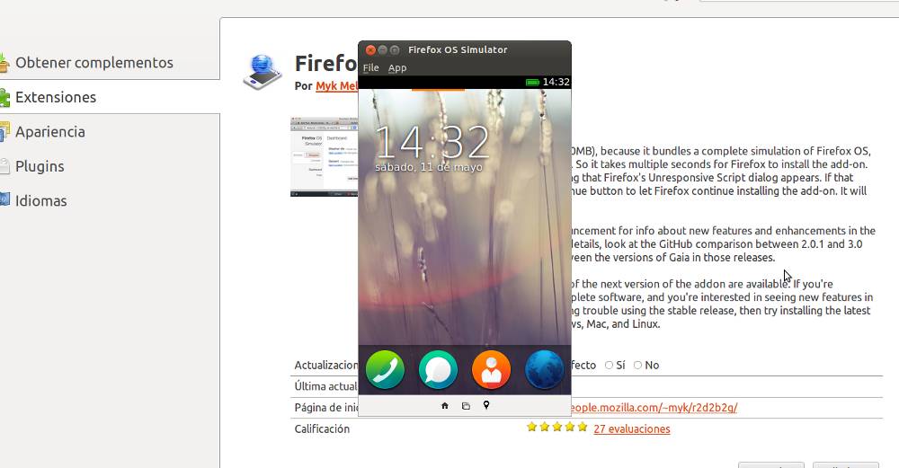 Firefox OS Simulador